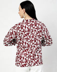 Print Shirt Style Top