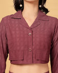 Rust Solid Top With Trouser Co-Ords Set