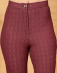 Rust Solid Top With Trouser Co-Ords Set