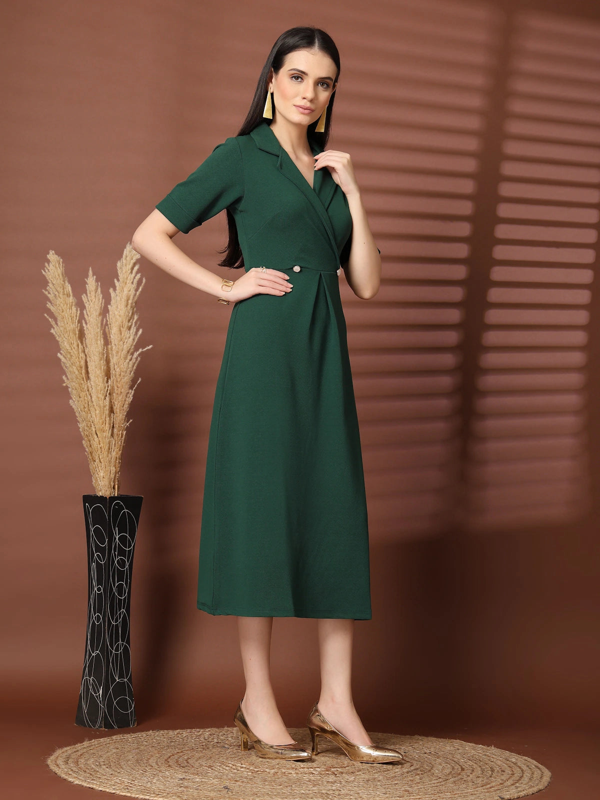 Fit &amp; Flare Midi Dress