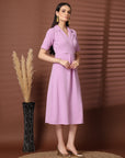 Women Fit & Flare Midi Dress