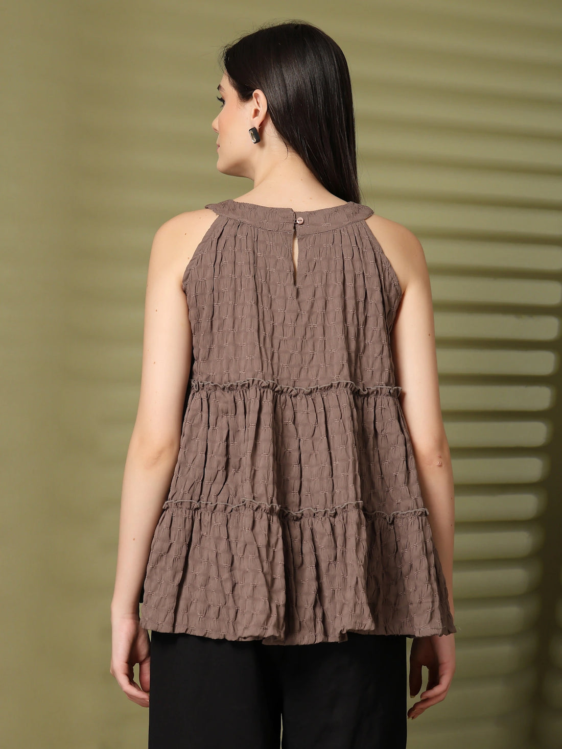 Women Round Neck Sleeveless Top