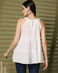 Women Round Neck Sleeveless Top