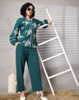 Embroidered Pure Cotton Shirt With Trousers Co-Ords