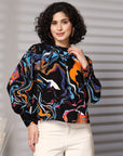 Women Abstract Printed Top