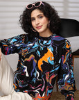 Women Abstract Printed Top