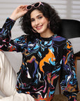 Women Abstract Printed Top