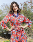 Print Shirt Dress