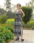 Print Fit & Flare Midi Dress