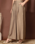 Women Loose Fit Pleated Trousers