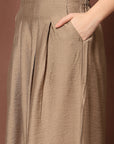 Women Loose Fit Pleated Trousers