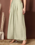 Women Loose Fit Pleated Trousers