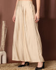 Women Loose Fit Pleated Trousers