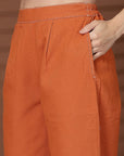 Round Neck Top With Trousers Co-Ords Set