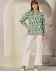 Women Floral Opaque Printed Casual Cotton Shirt