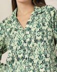 Women Floral Opaque Printed Casual Cotton Shirt