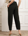 Women Pleated Mid Rise Trousers