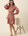 CINK Coral Print Shirt Dress