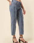 Cink Women Blue Frayed Stretchable Jeans