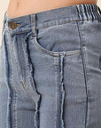 Cink Women Blue Frayed Stretchable Jeans