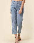Cink Women Blue Frayed Stretchable Jeans