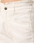 Women White Stretchable Regular Fit Mid-Rise Cotton Jeans