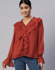 Ruffles Georgette Top