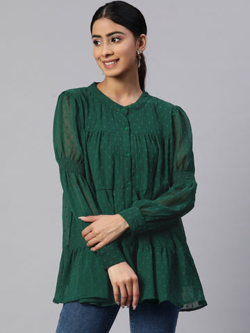 Georgette Longline Top