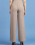 Women Mid-Rise Parallel Trousers