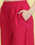 Women Mid-Rise Parallel Trousers
