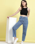 Women Mid-Rise Clean Look Stretchable Jeans