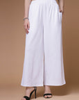 Women Mid-Rise Parallel Trousers