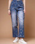 Women Mid-Rise Light Fade Clean Look Stretchable Jeans