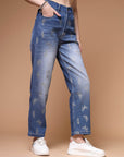 Women Mid-Rise Light Fade Clean Look Stretchable Jeans