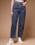 Women Blue Clean Look Light Fade Stretchable Jeans