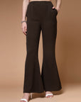 Women Mid-Rise Bootcut Trousers