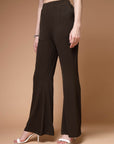 Women Mid-Rise Bootcut Trousers