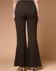 Women Mid-Rise Bootcut Trousers