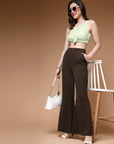 Women Mid-Rise Bootcut Trousers