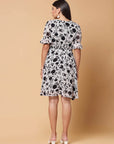 Floral Print Fit & Flare Dress