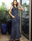 V-Neck Coat With Skirt Co-Ords blue