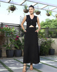 V-Neck Sleeveless Co-Ords black