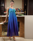 Shoulder Straps Sleeveless Maxi Dress green