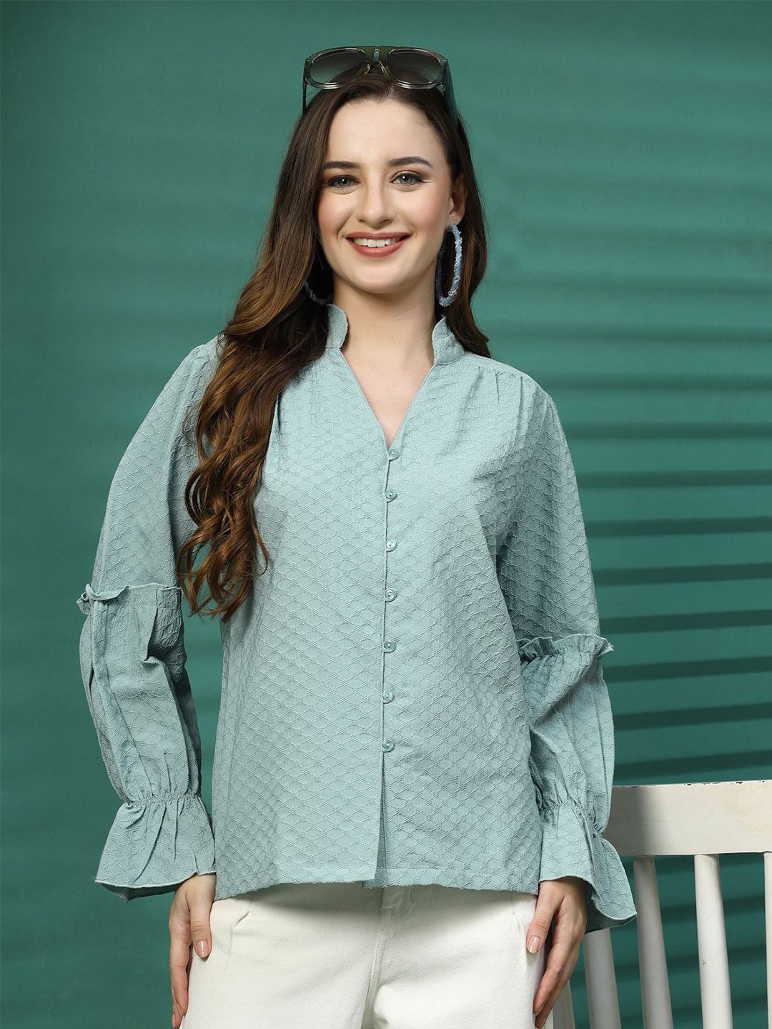 Women Opaque Striped Casual Shirt