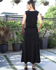 V-Neck Sleeveless Co-Ords black