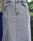 A-Line Maxi Skirt light-blue