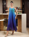 Shoulder Straps Sleeveless Maxi Dress green