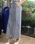 A-Line Maxi Skirt light-blue
