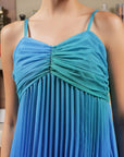 Shoulder Straps Sleeveless Maxi Dress green