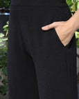 V-Neck Coat With Trousers Co-Ords black